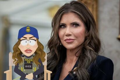 “Pérezosa y mezquina”: Kristi Noem contra burla de South Park