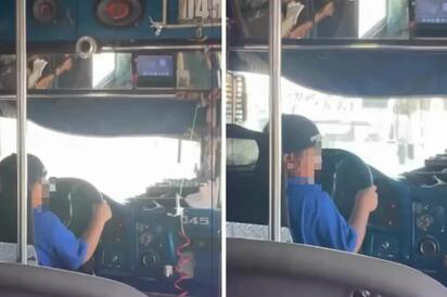 Indignación en redes: niño conduce camión con pasajeros en Durango y el video se vuelve viral