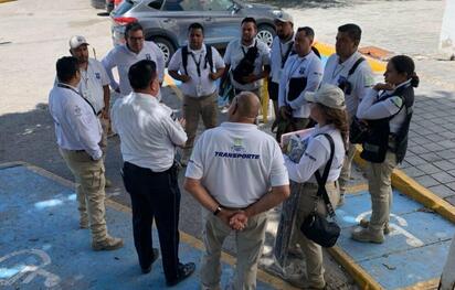 Capacitan a inspectores de Transporte Público en Torreón