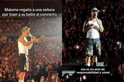 Maluma interrumpe concierto en CDMX por bebé en el público