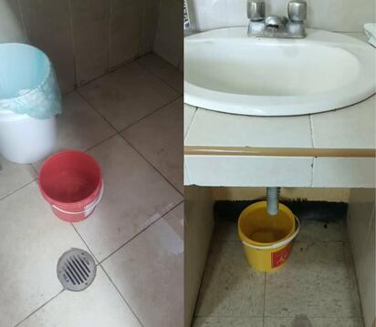 Fugas de agua en el IMSS por obra mal ejecutada en block A 