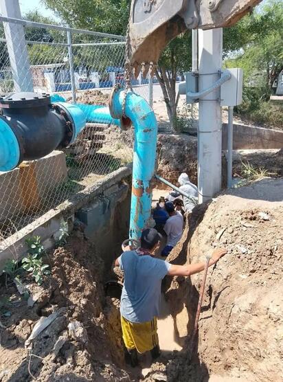 Rehabilitan infraestructura hidráulica en Sabinas para garantizar distribución eficiente y continua de agua potable doméstica