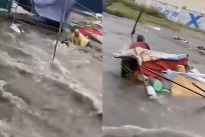 Lluvias intensas causan encharcamientos y rescates en Aguascalientes