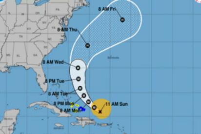 Huracán Erin baja a categoría 3 mientras avanza por el Caribe
