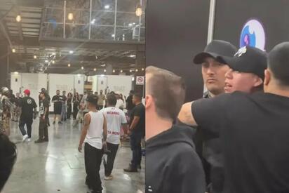 Dharius exhibe discusión con Santa Fe Klan en festival