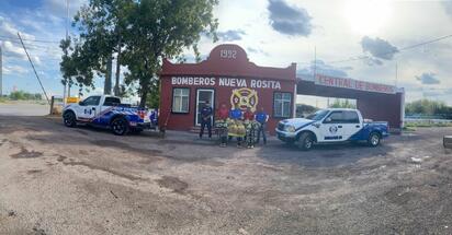 Misión Bomberos Coahuila dona equipo a bomberos de Nueva Rosita