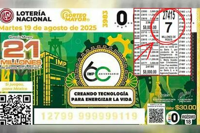 Monclova celebra premio millonario de la Lotería Nacional