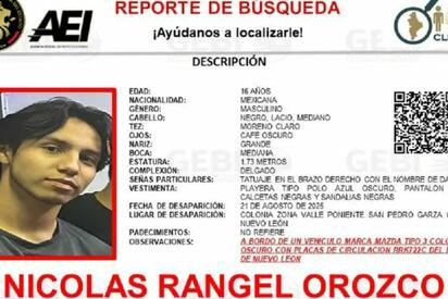 Joven de 16 años desaparece tras salir de la UDEM en San Pedro, Nuevo León
