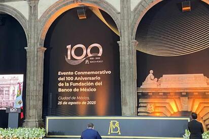 ¡Centenario histórico! Banxico festeja 100 años con Sheinbaum presente
