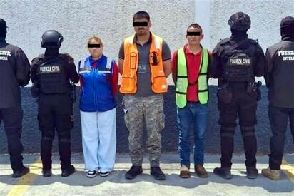 Detienen a presunto jefe de plaza y dos cómplices en China, NL
