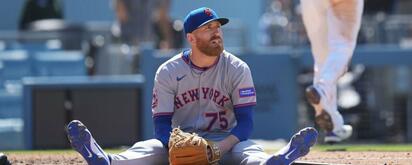 Receptor de Mets Francisco Álvarez se fractura el meñique tras golpe en juego de rehabilitación