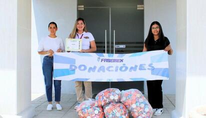 Empresas continúan donando tapitas para apoyar a niños con cáncer 