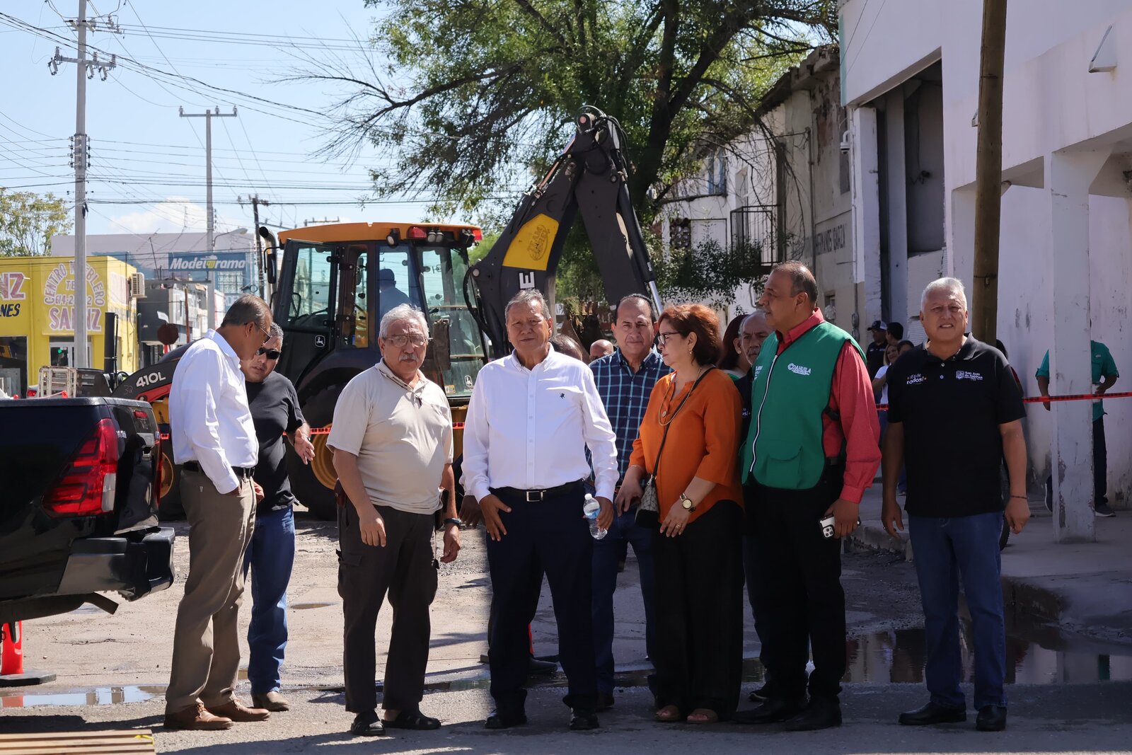 obra de pavimentación
