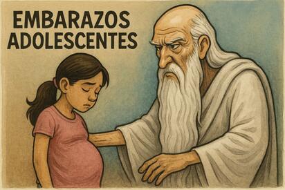 Caricatura editorial - Infancia interrumpida