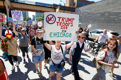 Donald Trump amenaza con intervención militar en Chicago