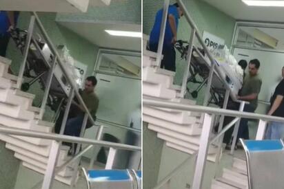 Paciente pediátrico en riesgo por fallas en clínica del IMSS; traslado quedó grabado en video