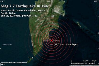Sismo de 7.4 en Kamchatka activa alerta de tsunami en Rusia