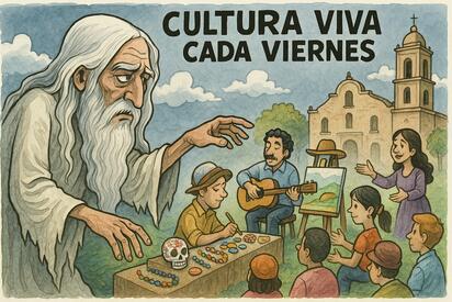 Caricatura editorial - Monclova revive su historia en la plazuela