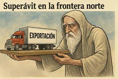 Caricatura editorial - Piedras Negras, motor exportador del norte
