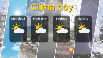 Clima en Coahuila hoy: temperaturas cálidas y cielo con nubes y claros