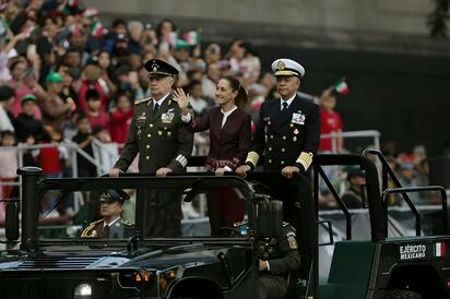 Sheinbaum encabeza Desfile Militar por 16 de Septiembre