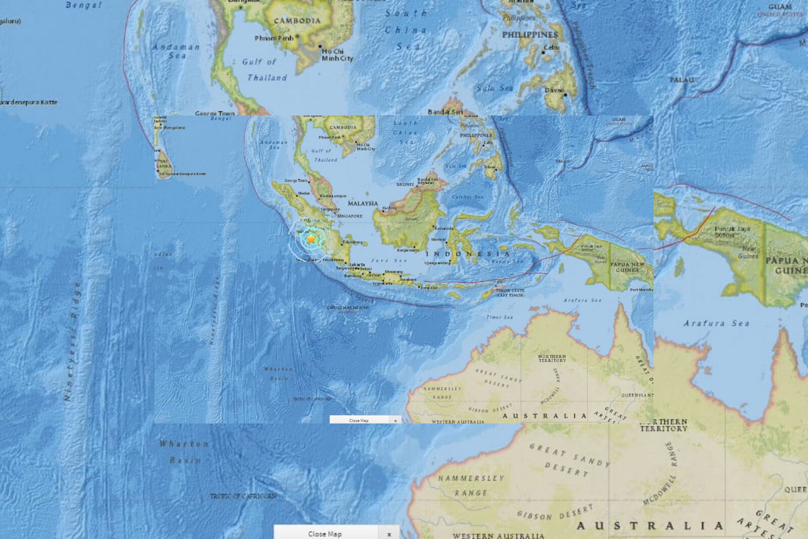 Sismo de 6.1 sacude la provincia de Papúa en Indonesia