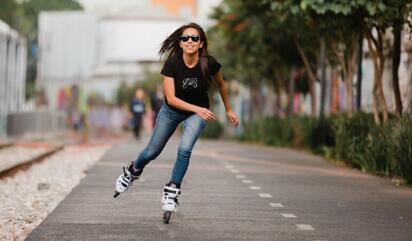 Carolina Villavicencio, la mexicana que participará en el Maratón de Berlín… ¡En patines!