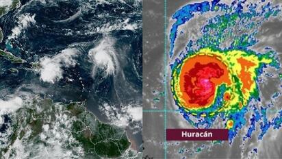 Humberto se convierte en huracán en el Atlántico