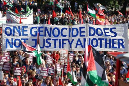 Berlín: 50 mil marchan contra ofensiva israelí en Gaza