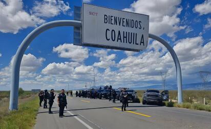 Operativo de seguridad refuerza límites de Coahuila