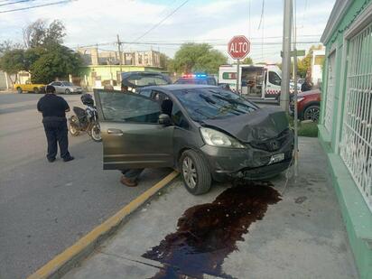 Choque en colonia Independencia Norte de Castaños deja un lesionado