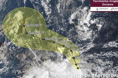 Se forma la Tormenta Tropical Octave en el Pacífico