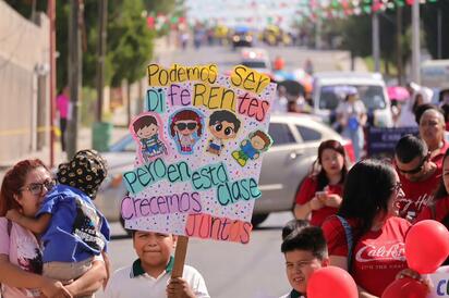 Cierra Mes de la Discapacidad en Nueva Rosita con marcha inclusiva