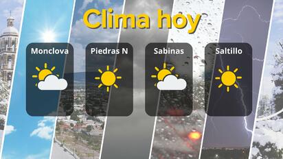 Clima en Coahuila hoy: temperaturas cálidas y cielos despejados