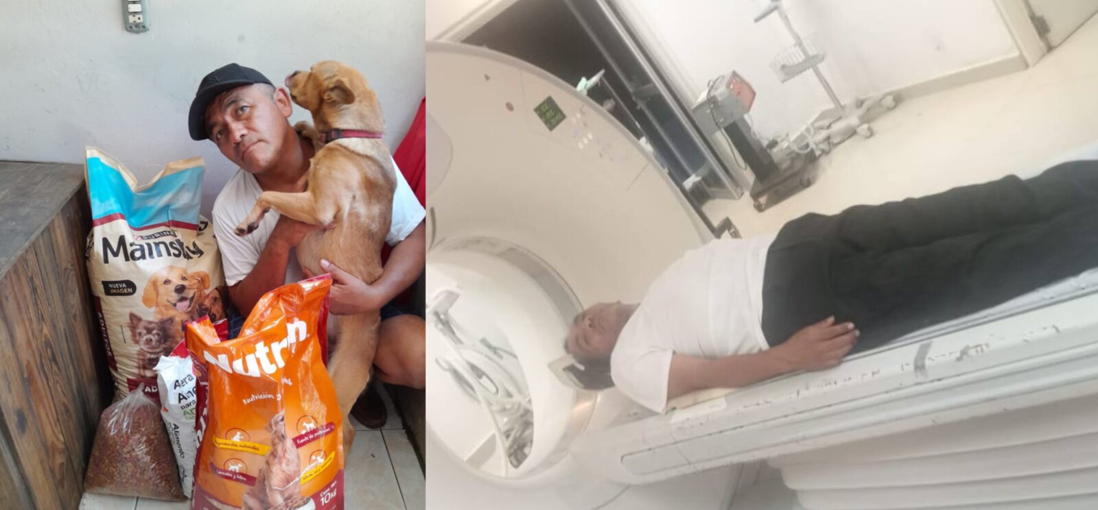 Manuel Aquino, el rescatista de perritos que hoy necesita ser rescatado