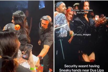 Dua Lipa vive momento incómodo con fan en concierto de Los Ángeles