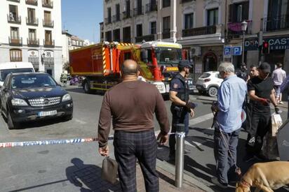 Derrumbe parcial de edificio deja tres heridos en Madrid