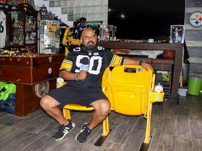 Coleccionista mexicano dedica sala a Pittsburgh Steelers