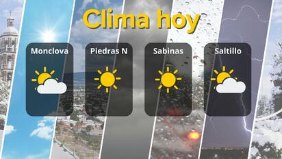 Clima en Coahuila: temperaturas cálidas y cielos despejados