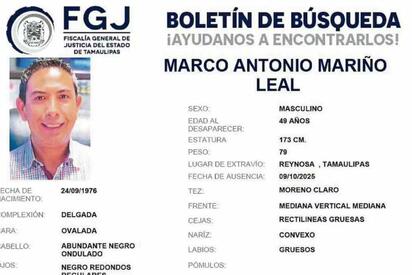 Investigan desaparición de vicepresidente de Fecanaco en Tamaulipas