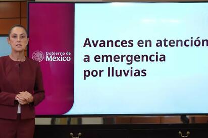 Sheinbaum anuncia fecha para entrega de apoyos a damnificados por lluvias