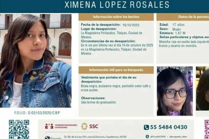 Desaparece Ximena López en Tlalpan; familia bloquea México-Cuernavaca