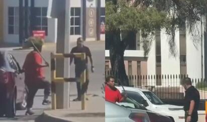 Video: Pelea con machete y tubos paraliza cruce en Monclova