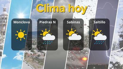 Clima en Coahuila: tormentas en el norte y sol en el centro