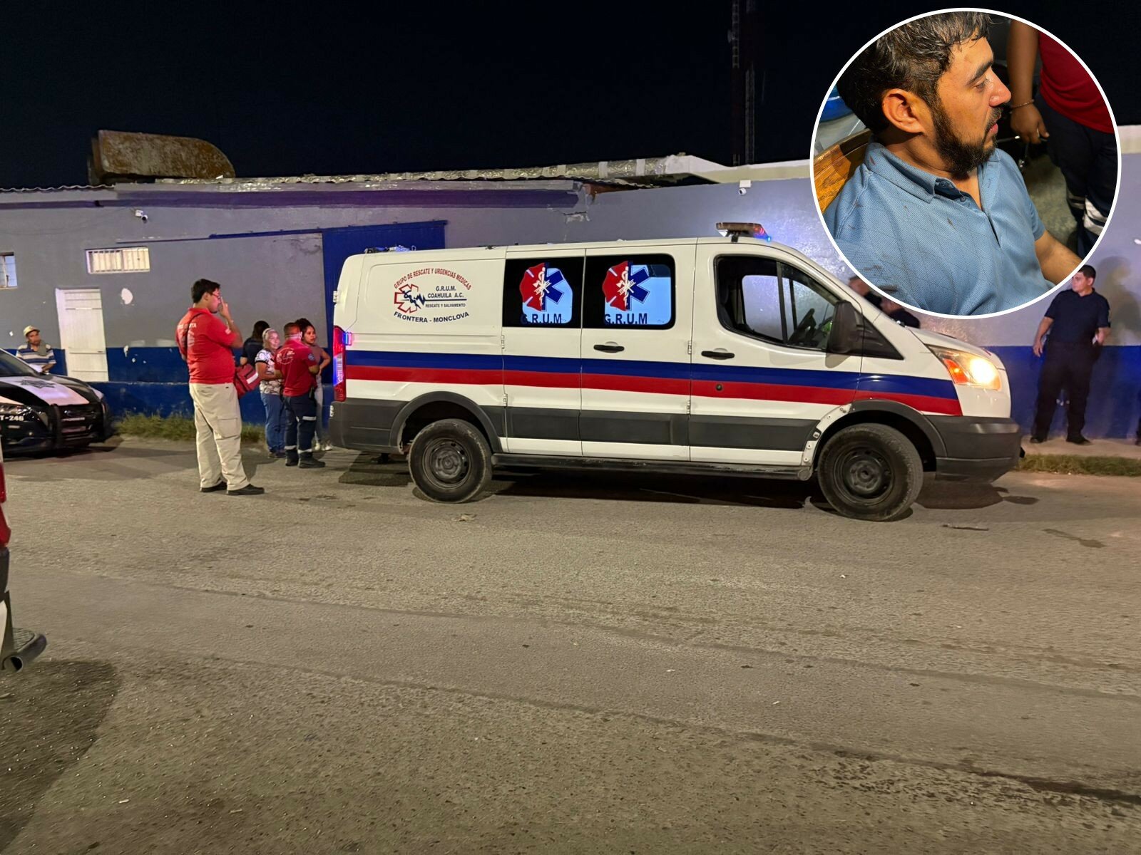 Socorristas del GRUM atienden a hombre lesionado tras riña 