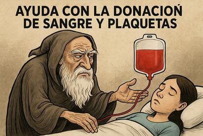 Caricatura editorial - Una gota de vida puede cambiar el destino