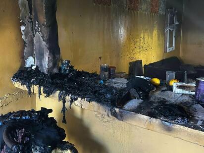Perrito muere en incendio por altar de muertos en Saltillo