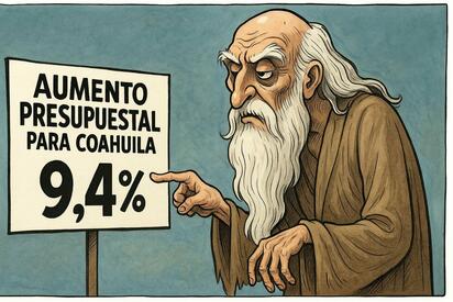 Caricatura editorial - Más presupuesto, mismo reto