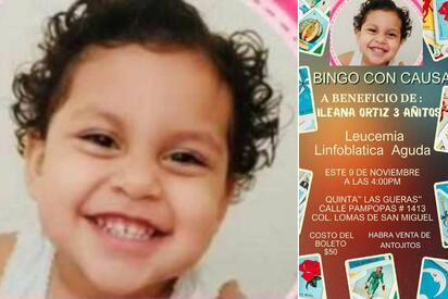 Ileana enfrenta leucemia y su familia lucha por conseguir dinero para cubrir atención médica 