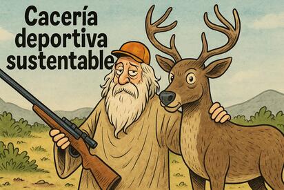 Caricatura editorial - Cronos en el rancho sustentable